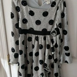 Girls dress Size 12 black and glittery